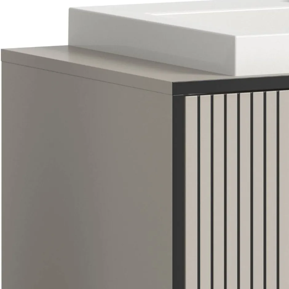 Design-Waschtisch mit Aufsatzwaschbecken - Xena^Wohnen Online