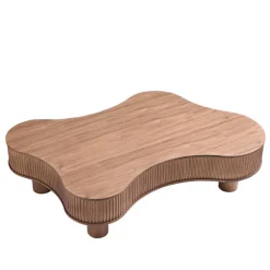 Wohnen Design-Wohnzimmertisch in Walnuss Furnier - Foliage