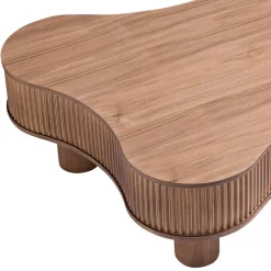 Wohnen Design-Wohnzimmertisch in Walnuss Furnier - Foliage