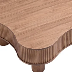 Wohnen Design-Wohnzimmertisch in Walnuss Furnier - Foliage