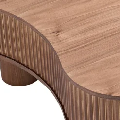 Wohnen Design-Wohnzimmertisch in Walnuss Furnier - Foliage