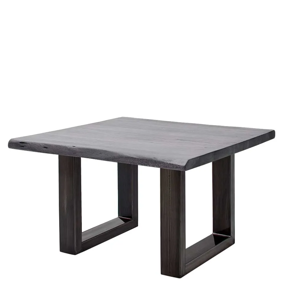 Wohnen Design-Wohnzimmertisch mit grauer Holzplatte - Flaciona