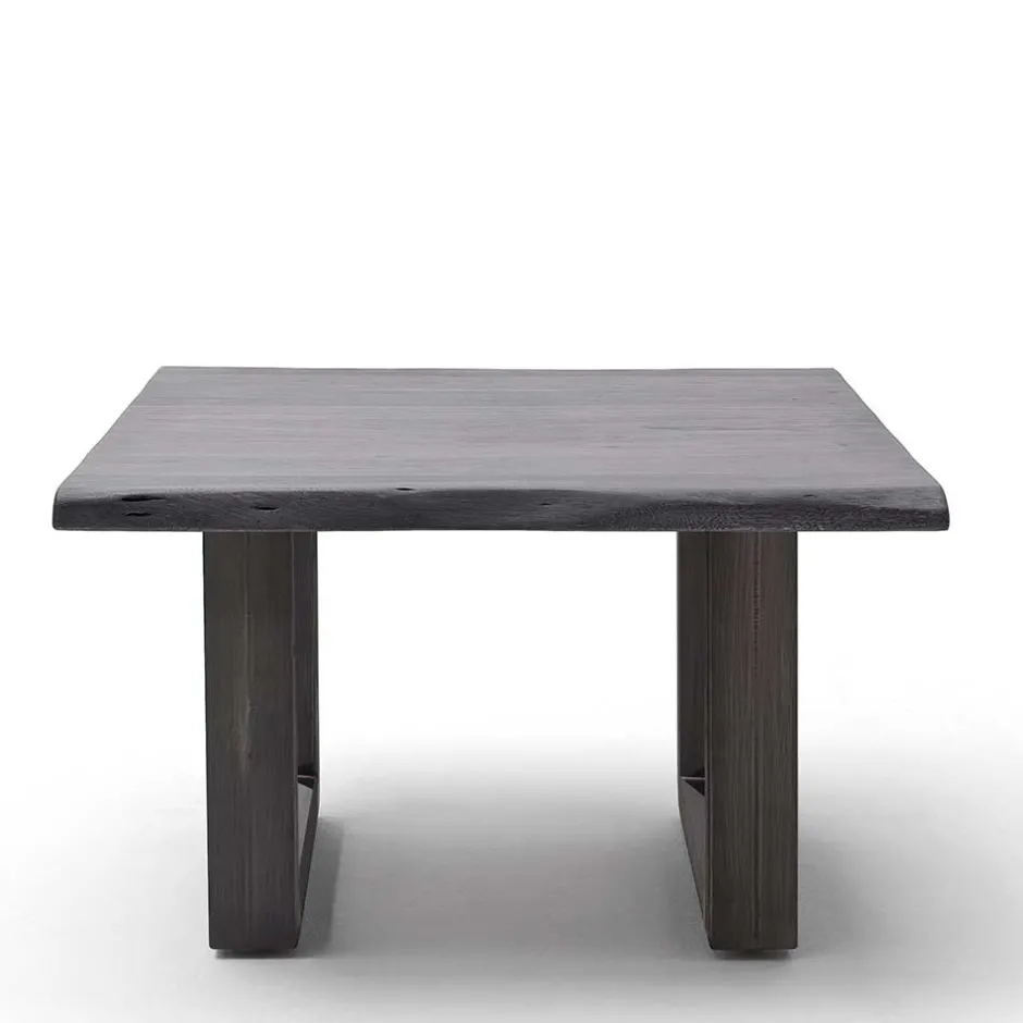 Wohnen Design-Wohnzimmertisch mit grauer Holzplatte - Flaciona