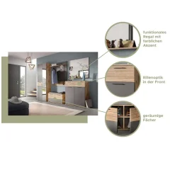 Wohnen Dielen Einrichtung Möbel Kombination - Catamaron (dreiteilig)