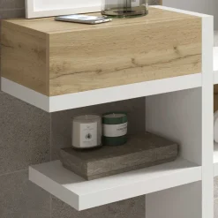 Dielen Möbel & Spiegel in Weiß & Wildeiche - Polaris (zweiteilig)^Wohnen Hot