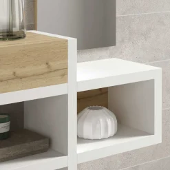 Dielen Möbel & Spiegel in Weiß & Wildeiche - Polaris (zweiteilig)^Wohnen Hot