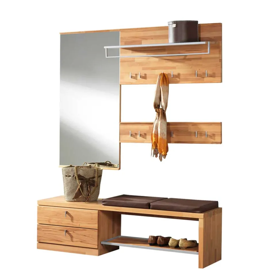 Wohnen Dielen Set Coestra aus Kernbuche (vierteilig)