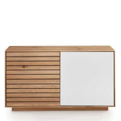 Wohnen Dielenbank aus Asteiche Massivholz - Zonga