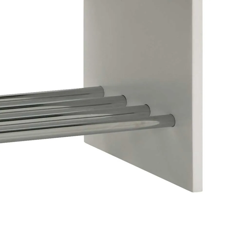 Dielenbank Curelino in Weiß Grau^Wohnen Clearance