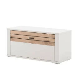 Dielenbank in Lichtgrau mit Wildeiche - Ballina^Wohnen Outlet