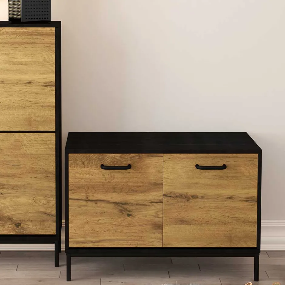 Wohnen Dielenbank mit zwei Schubladen - Gunnar