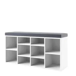 Dielenbank Schuhregal in Weiß - Melramon^Wohnen New