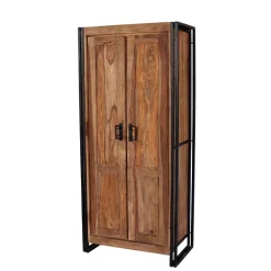 Wohnen Dielenkleiderschrank Mendoza aus Akazie Massivholz