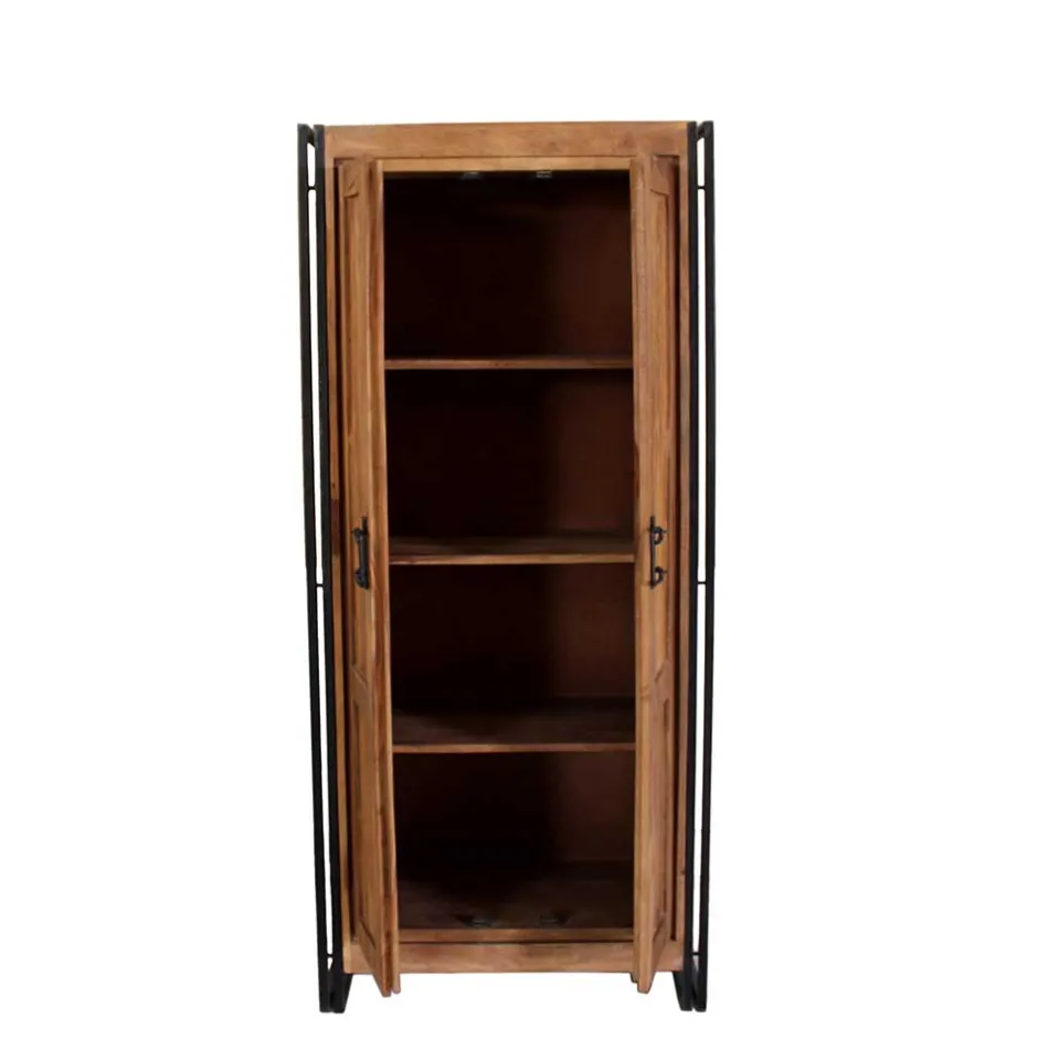 Wohnen Dielenkleiderschrank Mendoza aus Akazie Massivholz