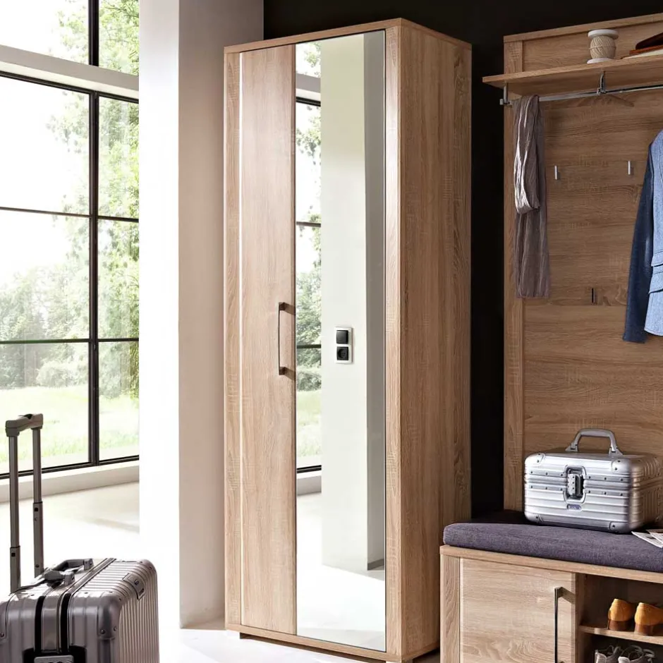 Wohnen Dielenkleiderschrank Xesta in Sonoma Eiche