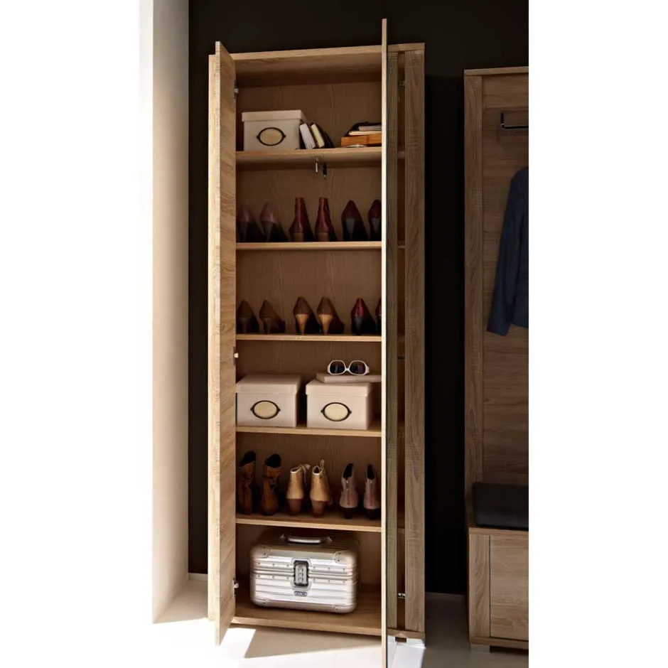 Wohnen Dielenkleiderschrank Xesta in Sonoma Eiche