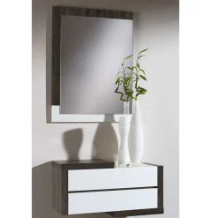 Wohnen Dielenmöbel in Weiß & Schwarzgrau - Lysandro (zweiteilig)