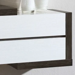 Wohnen Dielenmöbel in Weiß & Schwarzgrau - Lysandro (zweiteilig)