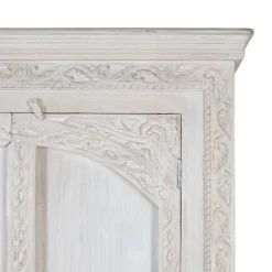 Wohnen Dielenschrank in Mangoholz White Wash - Intiatos