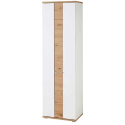 Wohnen Dielenschrank in Weiß & Wildeiche - 2-türig - Symbrosia