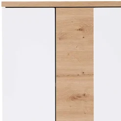 Wohnen Dielenschrank in Weiß & Wildeiche - 2-türig - Symbrosia