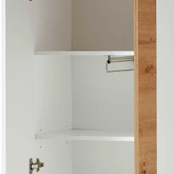 Wohnen Dielenschrank in Weiß & Wildeiche - 2-türig - Symbrosia