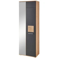 Wohnen Dielenschrank mit Spiegel - 65x195x38 - Zelio
