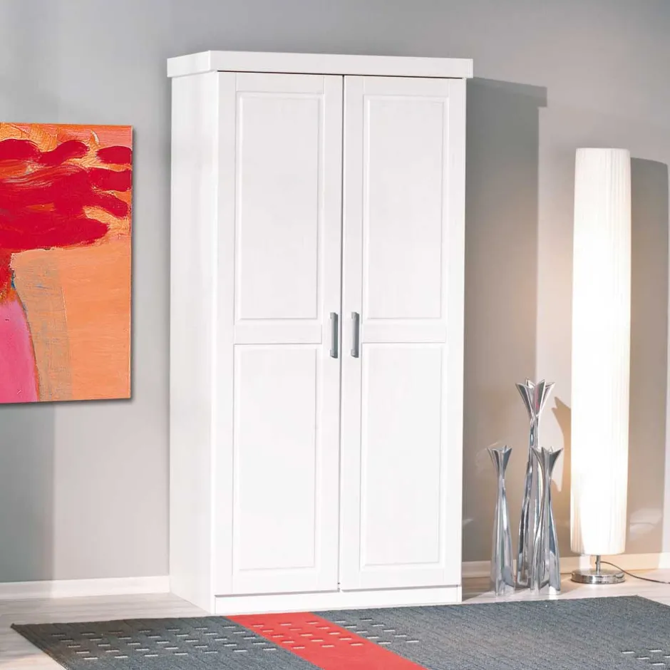 Wohnen Dielenschrank Nabrosia in Weiß