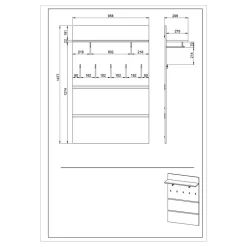 Dielenset in Wildeiche Optik - Orsecca (vierteilig)^Wohnen New