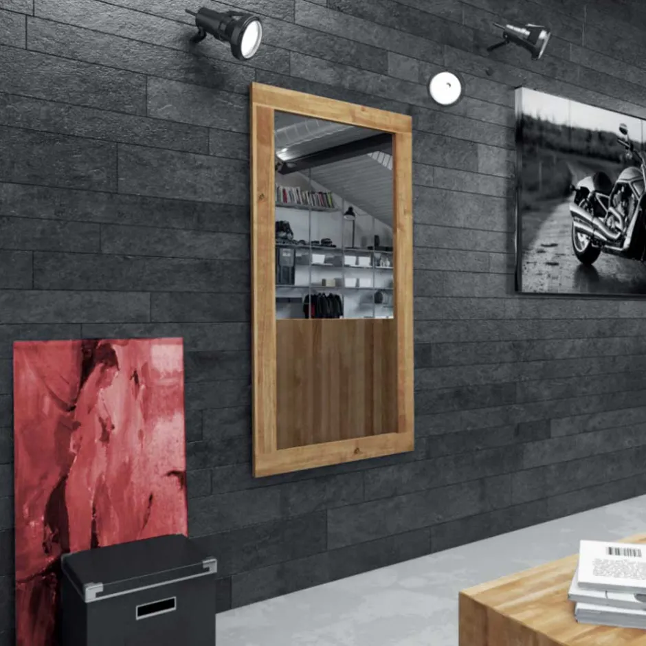 Dielenspiegel Manzey aus Wildeiche Massivholz^Wohnen Clearance