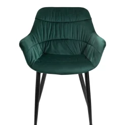 Dining Chair mit Armlehnen in Dunkelgrün - Pilawan^Wohnen Hot