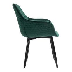 Dining Chair mit Armlehnen in Dunkelgrün - Pilawan^Wohnen Hot