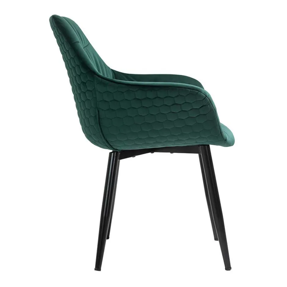 Dining Chair mit Armlehnen in Dunkelgrün - Pilawan^Wohnen Hot