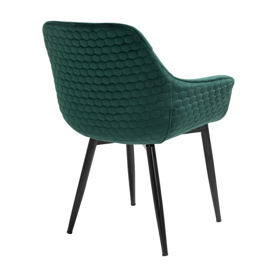 Dining Chair mit Armlehnen in Dunkelgrün - Pilawan^Wohnen Hot