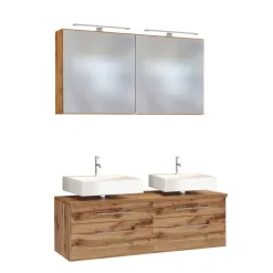 Wohnen Doppel Unterbeckenschrank Set - Userina (dreiteilig)