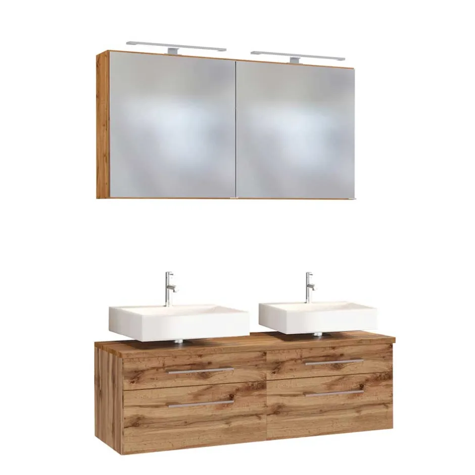 Wohnen Doppel Unterbeckenschrank Set - Userina (dreiteilig)