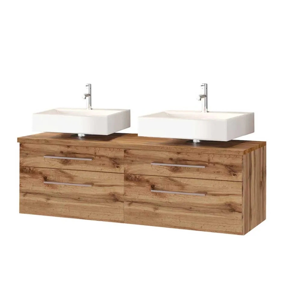 Wohnen Doppel Unterbeckenschrank Set - Userina (dreiteilig)