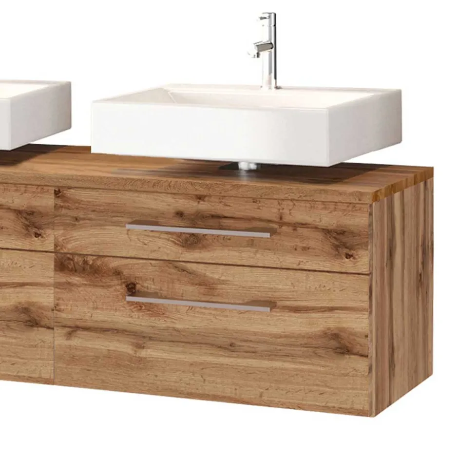 Wohnen Doppel Unterbeckenschrank Set - Userina (dreiteilig)