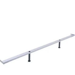 Doppelbett aus Nussbaum mit Stahlfüßen - Gedessa^Wohnen Clearance