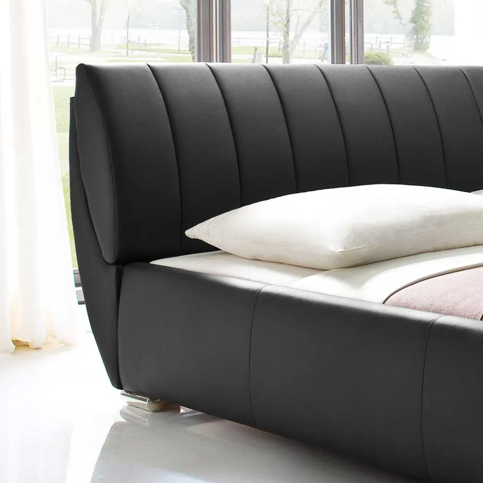 Wohnen Doppelbett Bermuda aus Kunstleder