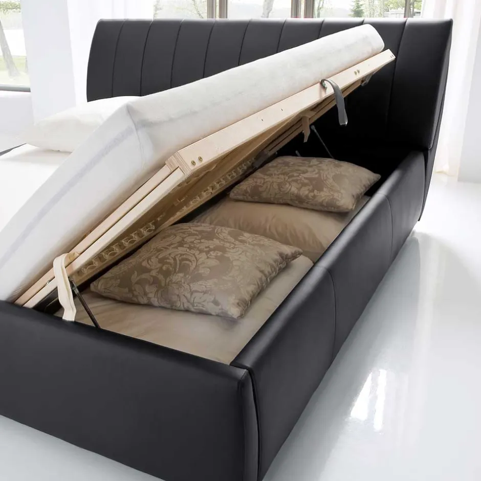 Wohnen Doppelbett Bermuda aus Kunstleder