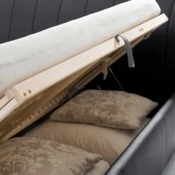 Wohnen Doppelbett Bermuda aus Kunstleder