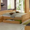 Doppelbett Bordeaux aus Erle Teilmassiv^Wohnen Outlet