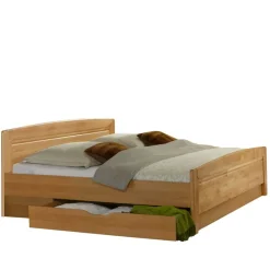 Doppelbett Bordeaux aus Erle Teilmassiv^Wohnen Outlet