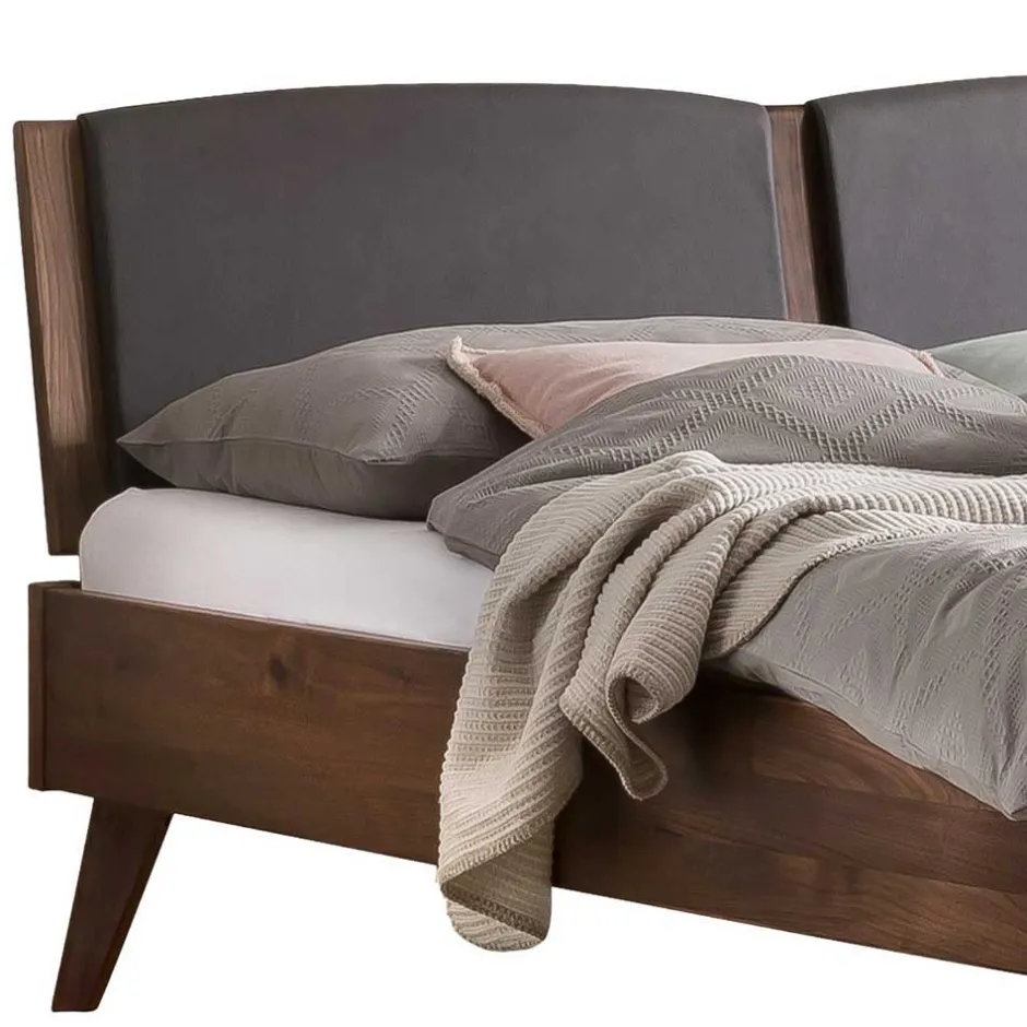 Wohnen Doppelbett Gestell aus Nussbaum geölt - Carloletta
