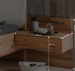 Doppelbett im Set mit Nachtkommoden - Krofun (dreiteilig)^Wohnen Best