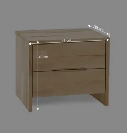 Wohnen Doppelbett Kombi Zeremonia mit zwei Nachtkommoden (dreiteilig)