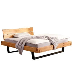 Doppelbett mit Kufengestell aus Holz - Kalastania^Wohnen
