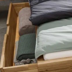 Wohnen Doppelbett mit Nachtkonsolen Set - Aryvano (dreiteilig)
