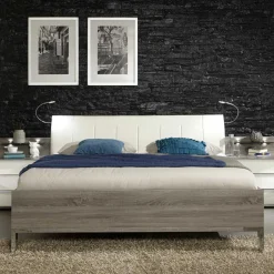 Doppelbett Symonya mit Polsterkopfteil in Creme^Wohnen Best